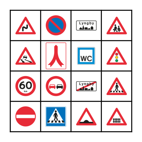 Trafik Bingo Card