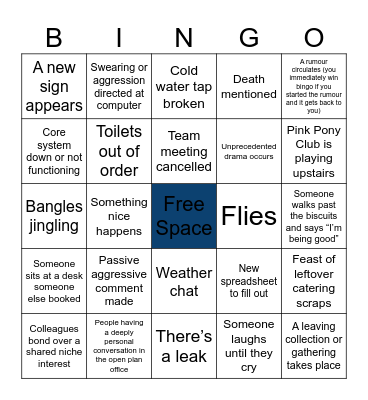 Office Bingo Card