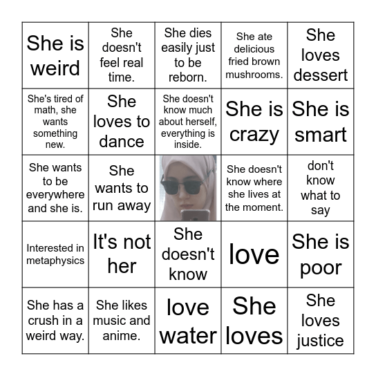 bushra Bingo Card