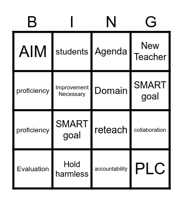 CGHS PD Bingo Card