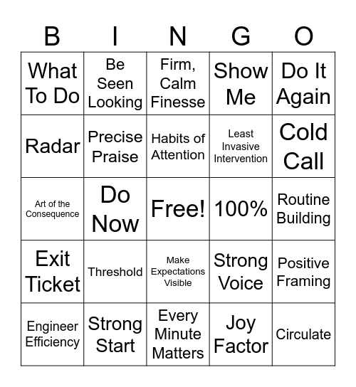 TLAC BINGO Card