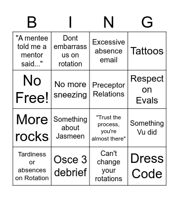 Bingoooooo Bingo Card