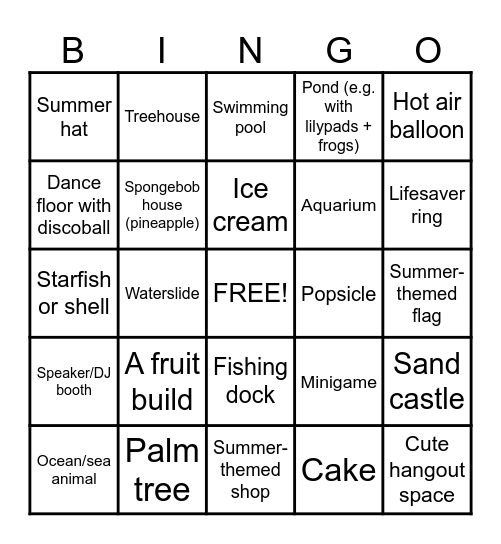 Build Bingo Card