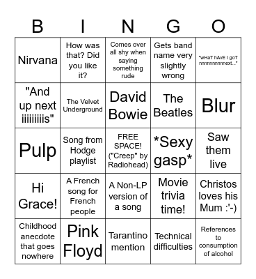 Boogaloo Bingo Card