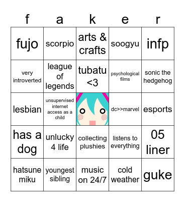 frankies #real bingo Card