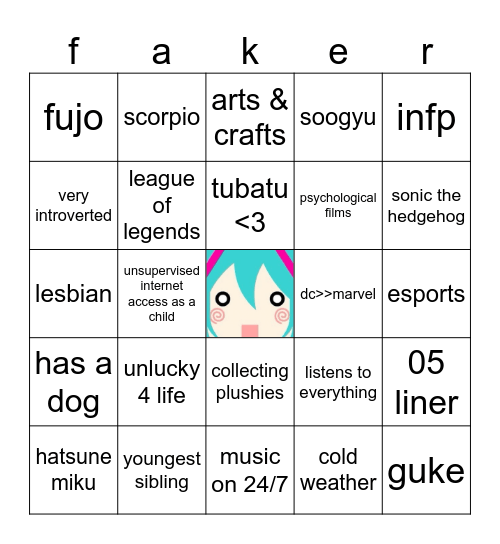 frankies #real bingo Card