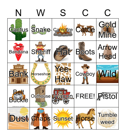 WESTERN BINGO Card