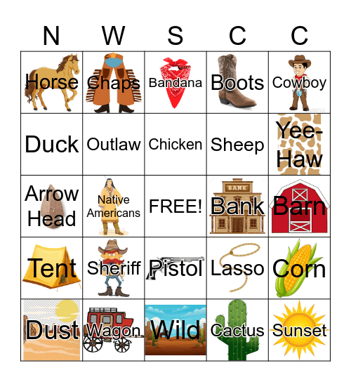 WESTERN INSERVICE BINGO Card