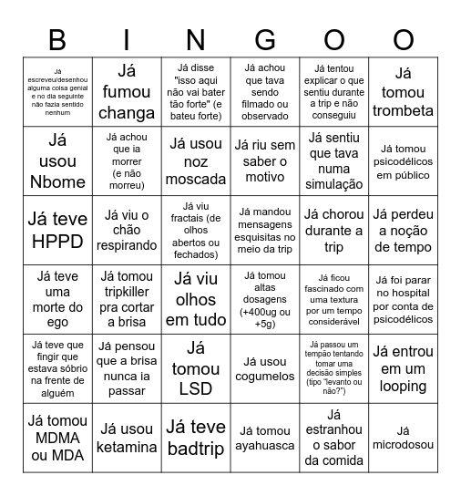 Psiconautas Bingo Card