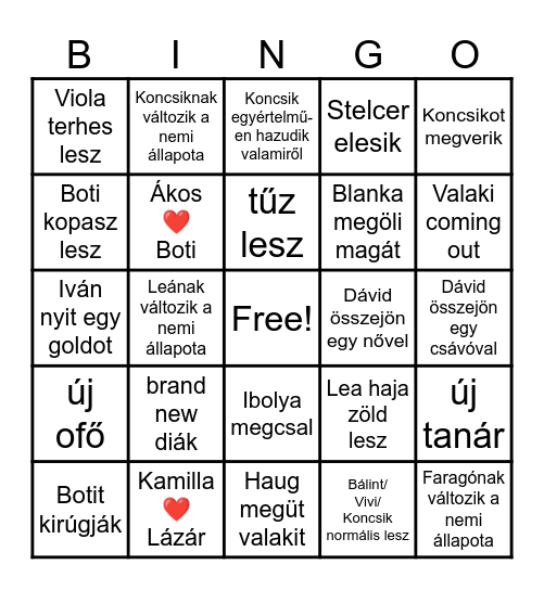 Preschool season 2 predictions Bingo Card