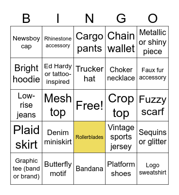 2005 Thrift Shop Bingo Card