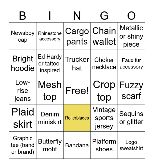 2005 Thrift Shop Bingo Card