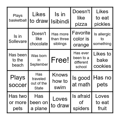 Get to Know You Bingo: Find Someone Who... Bingo Card