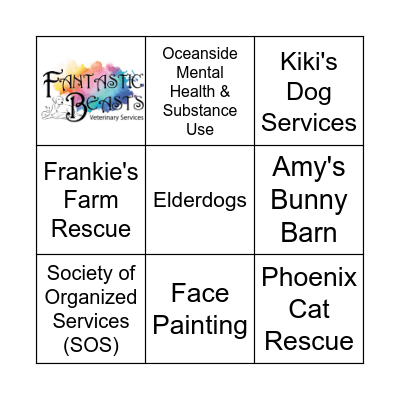 Pawsitive Care Bingo Card