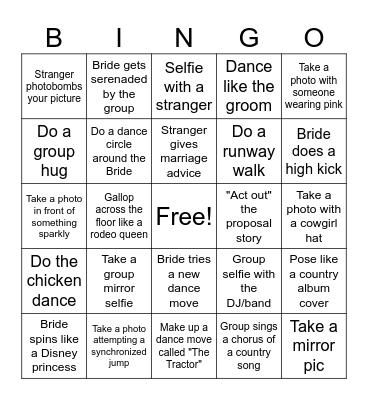 ALYSSA'S BACHELORETTE BINGO!!! Bingo Card