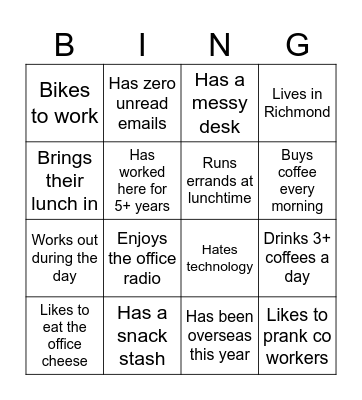 GIBBONS FRIDAY NIGHT Bingo Card