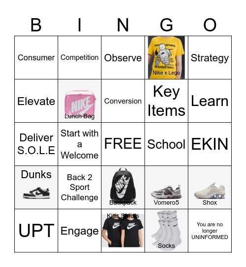 Back 2 Sport Virtual Huddle Bingo Card