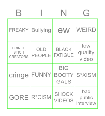 IG REELS BINGO Card
