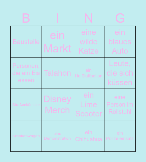 dio & palomas bingo :) Bingo Card