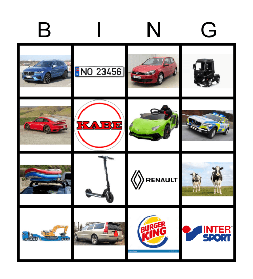 Elliot Bingo Card