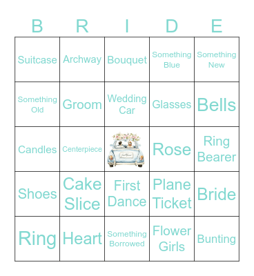 Bridal Bingo Card