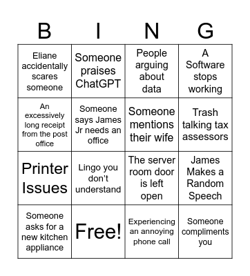 Aventine Bingo Card