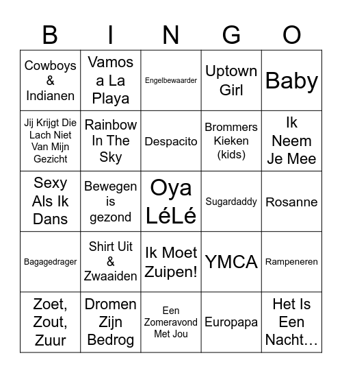 Familiedag 2025 - MIX Bingo Card