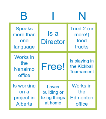 🌞 Summer Party Networking Bingo Card Bingo Card