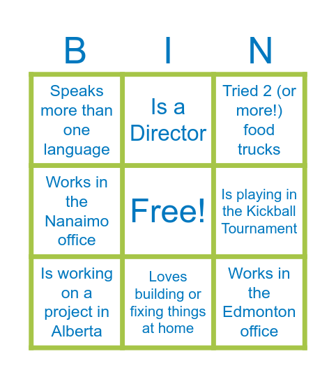 🌞 Summer Party Networking Bingo Card Bingo Card
