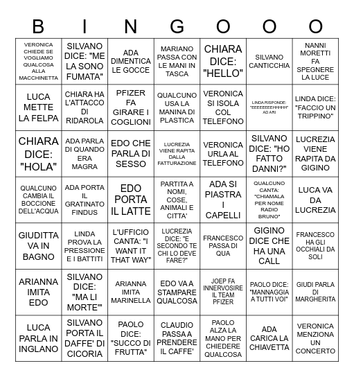 OFFICE BINGO Card