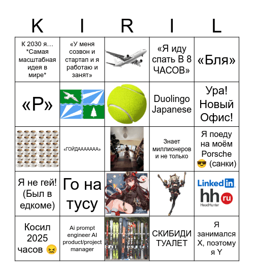 Kirill Butenko core Bingo Card