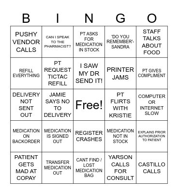 EPISCOPOS Bingo Card