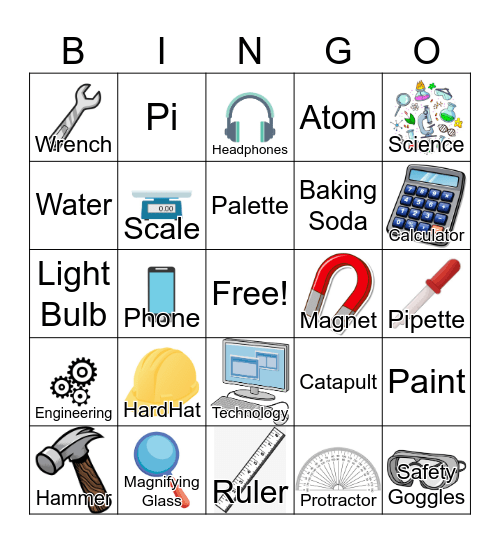 STEM Bingo Card