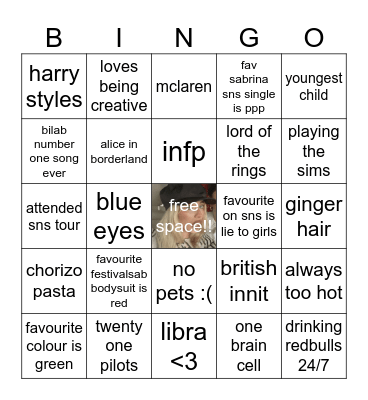 layla bingo! Bingo Card