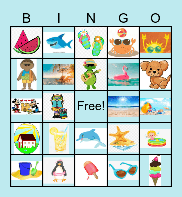 Summer Images Bingo Card