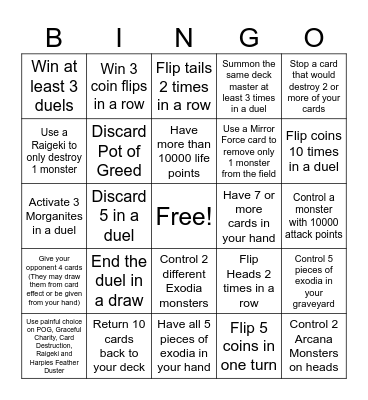 Zoroa Bingo Card Bingo Card