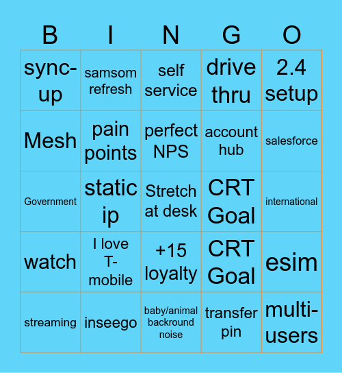 Summer Calls Bingo Card