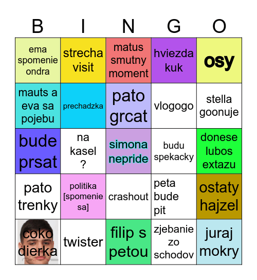 evina chatocka Bingo Card