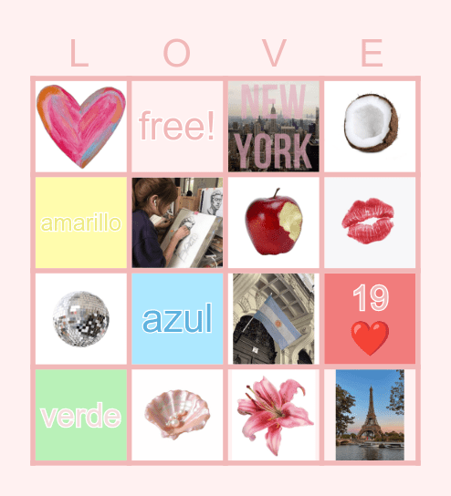 millie’s xv! Bingo Card