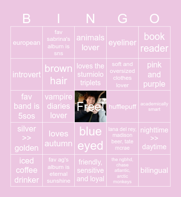 Valery's Bingo :) Bingo Card