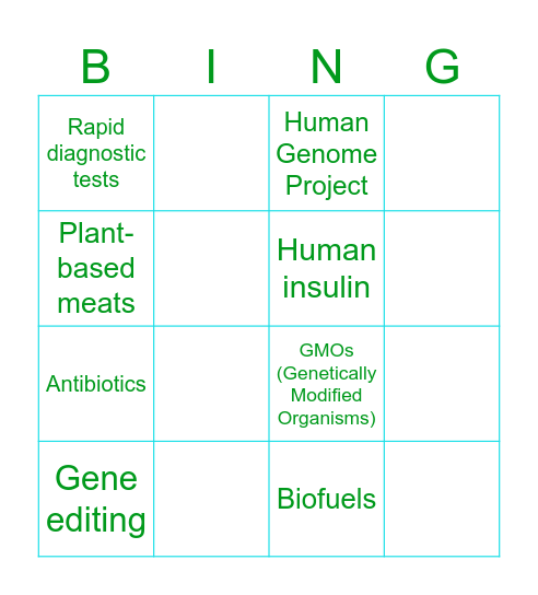 BIOTECH BINGO Card