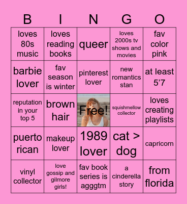 Marisa Bingo Card
