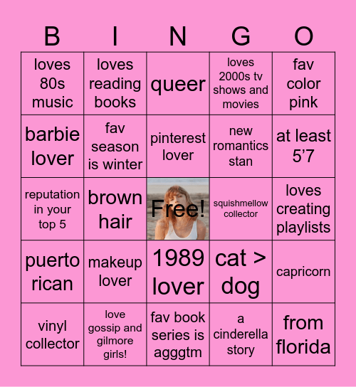 Marisa Bingo Card