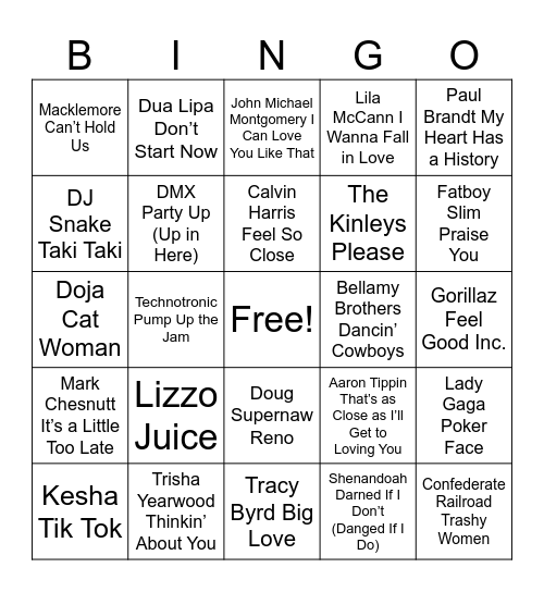 Bodine's vol 14 cr Bingo Card