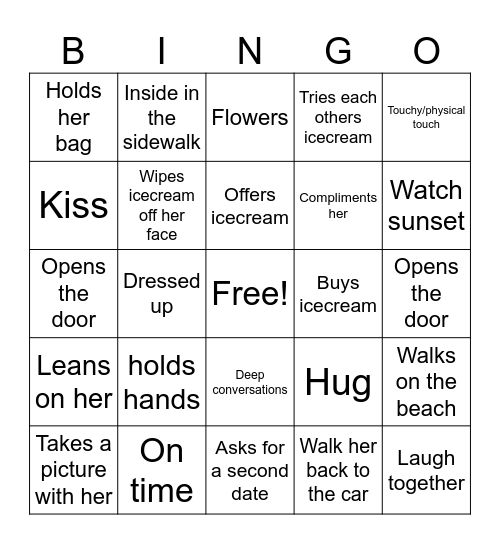 Ami Bingo Card