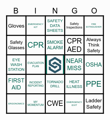 SPENCER-SHE-OSHA SAFE+SOUND Bingo Card