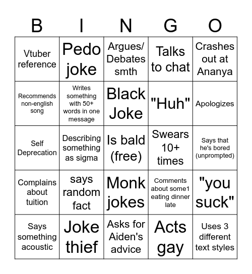Catlo Bingo Card