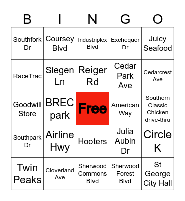 Whore Wheeler Bingo Card