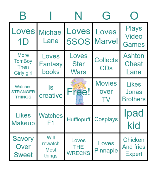Heather's Bingo Card
