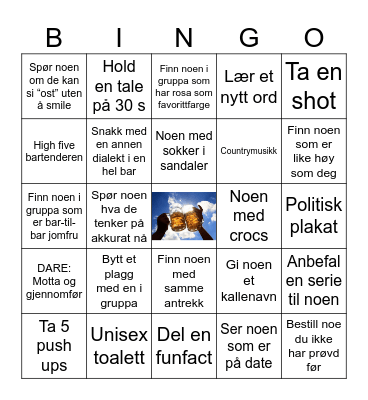 Bar-til-Bar 09.08 Bingo Card